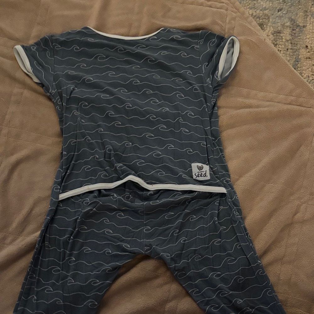 Wave Pattern Kids Bodysuit - Picture 3 of 3